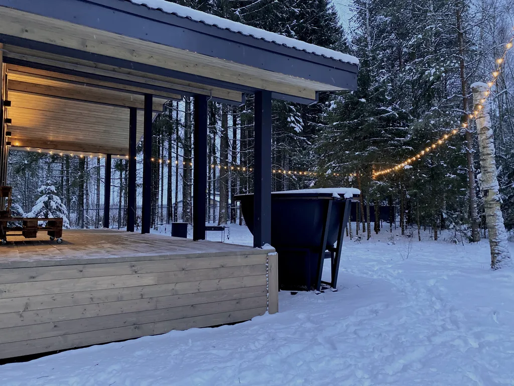 Эко-дом с панорамными окнами #1