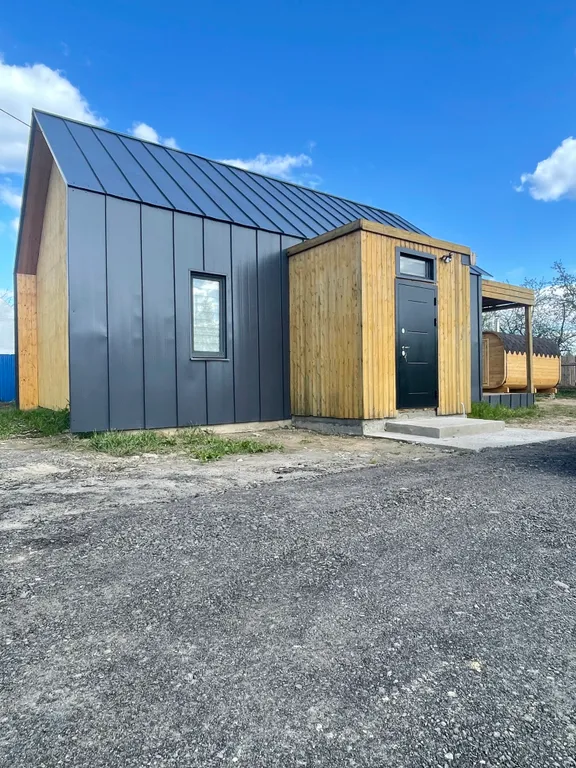 Новый дом в лофт стиле с баней