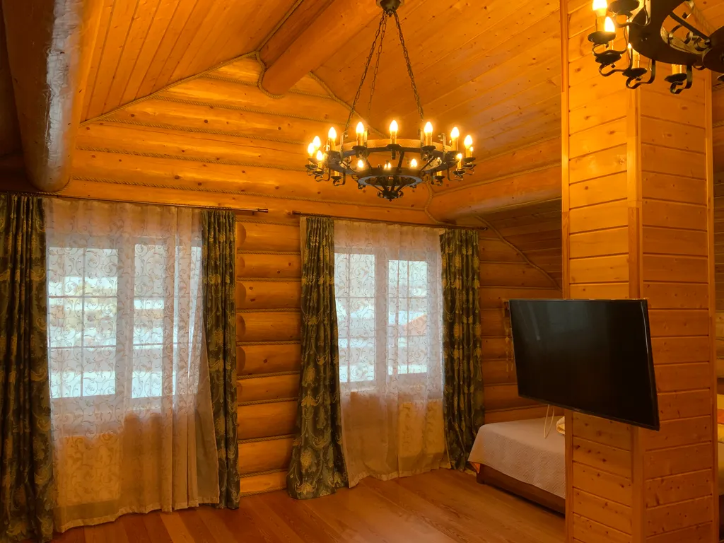 Дом-баня в деревенском стиле