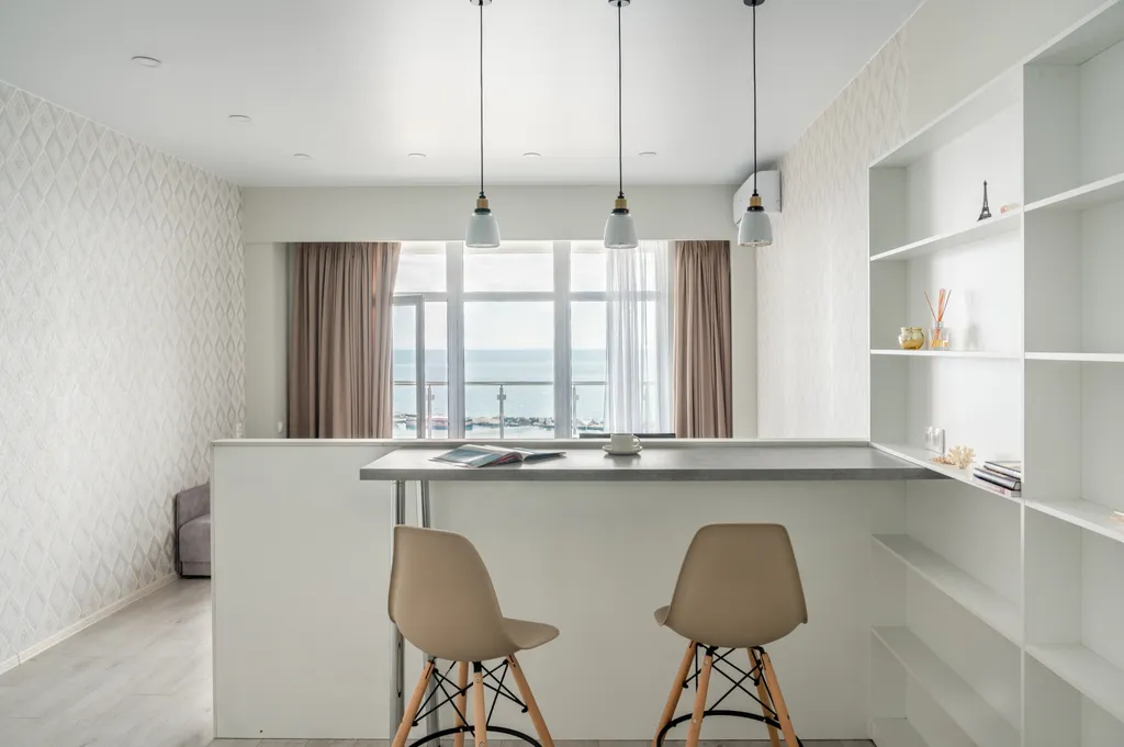 Уютная студия с видом на море