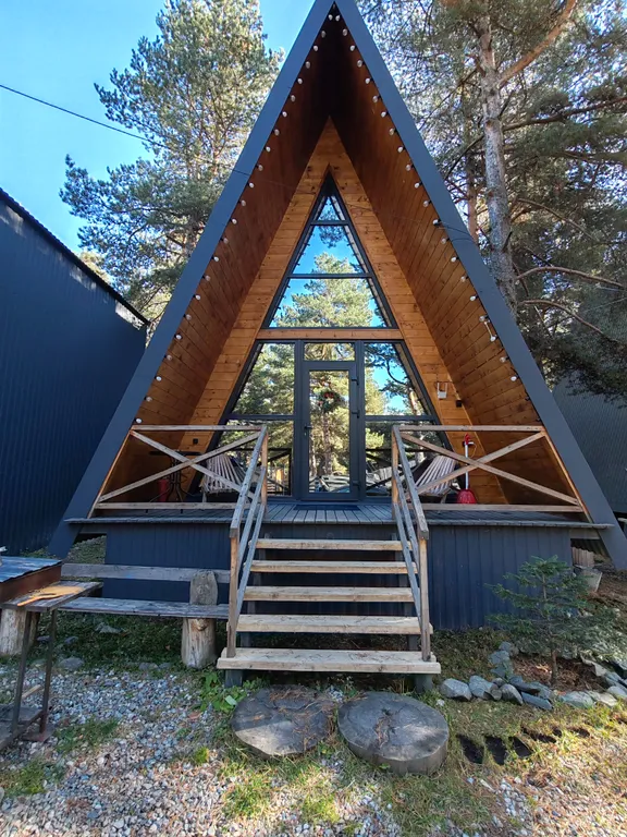 Коттедж Коттедж Афрейм 45кв — Архыз