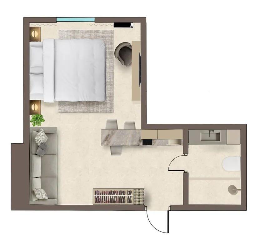 1-комнатная Квартира