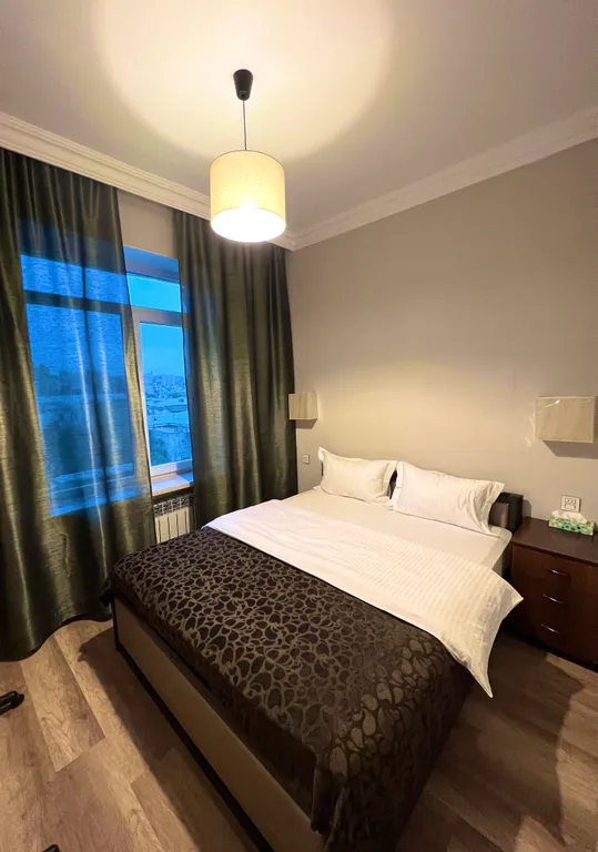 Panoramic Apartments в центре Баку Вид на Flame Towers F1 Track