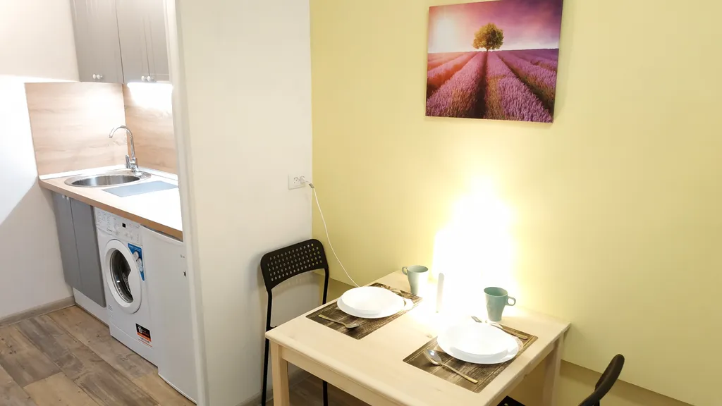 Квартира-студия для семейной пары в непосредственной близости к метро