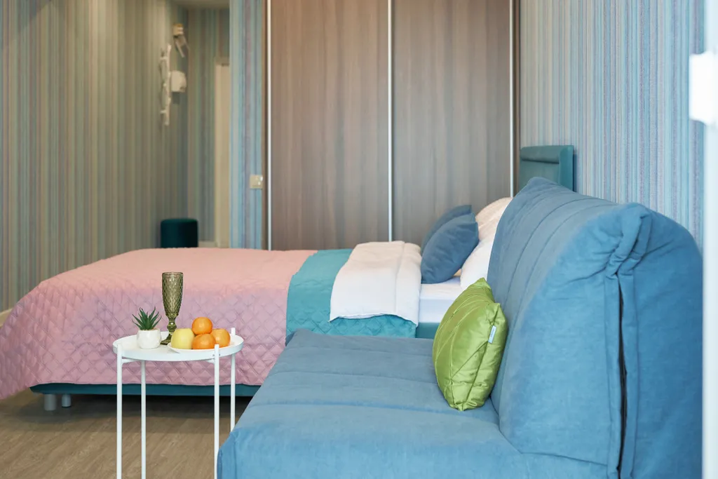 Уютная квартира, балконом, вид на  море