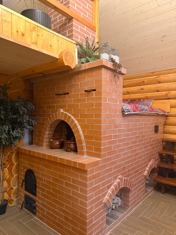 Атмосферный дом с русской печью и баней