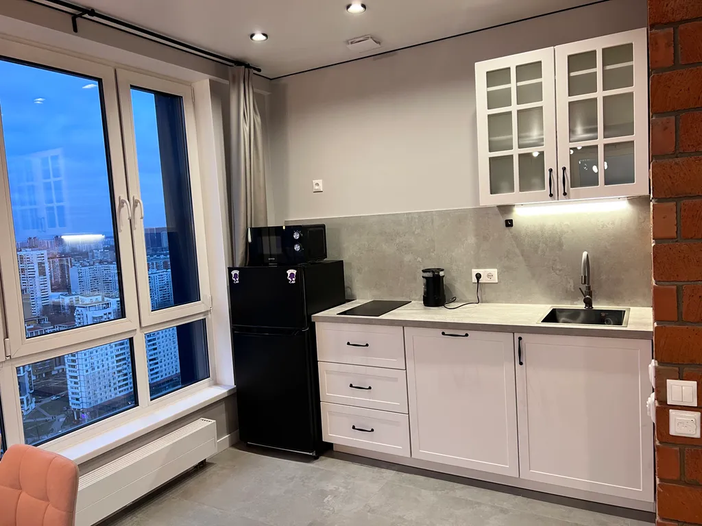 Квартира Квартира с 3 панорамными окнами на 33 этаже — Москва