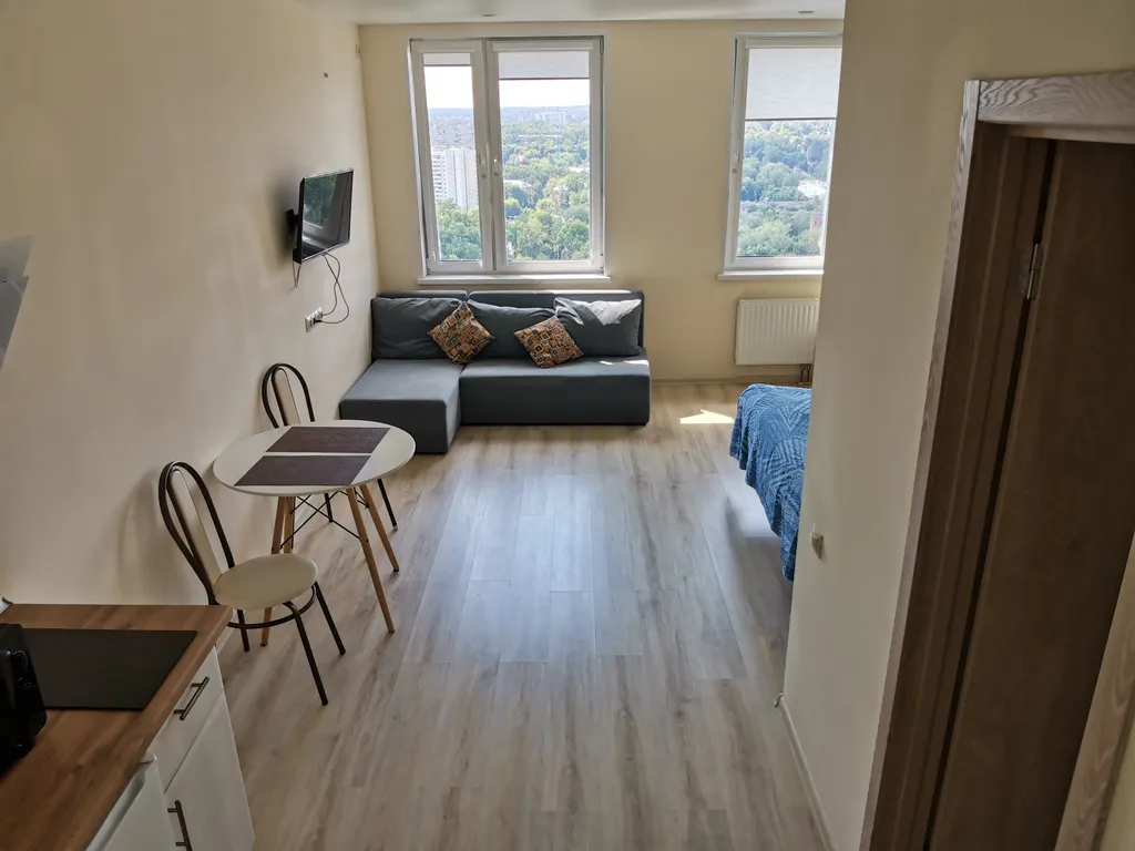 Студия Тетрис с видом на город