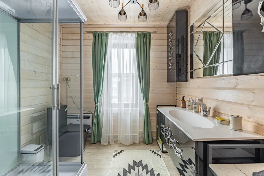 Частный дом с баней на дровах