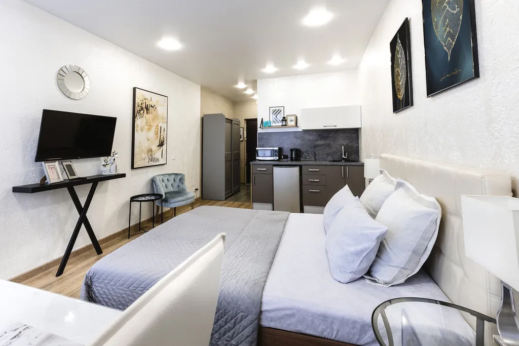 Апартамент в центре, в новом доме с видом на город