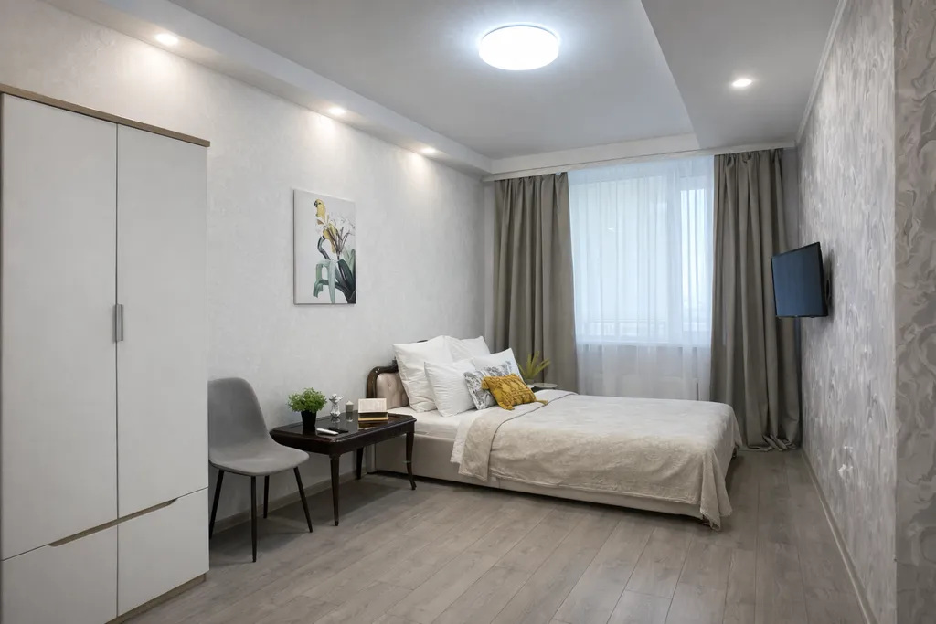 Евродвушка в центре с бомбическим видом на город