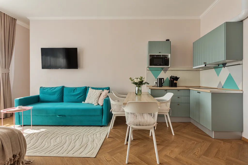 J&N Apartments Четырехместная студия с видом на парк