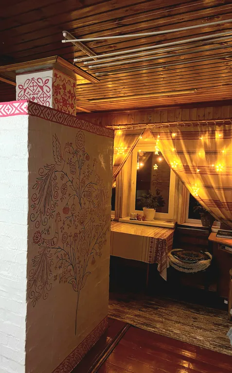 Домик Уют Самана в Родовом поместье в лесу