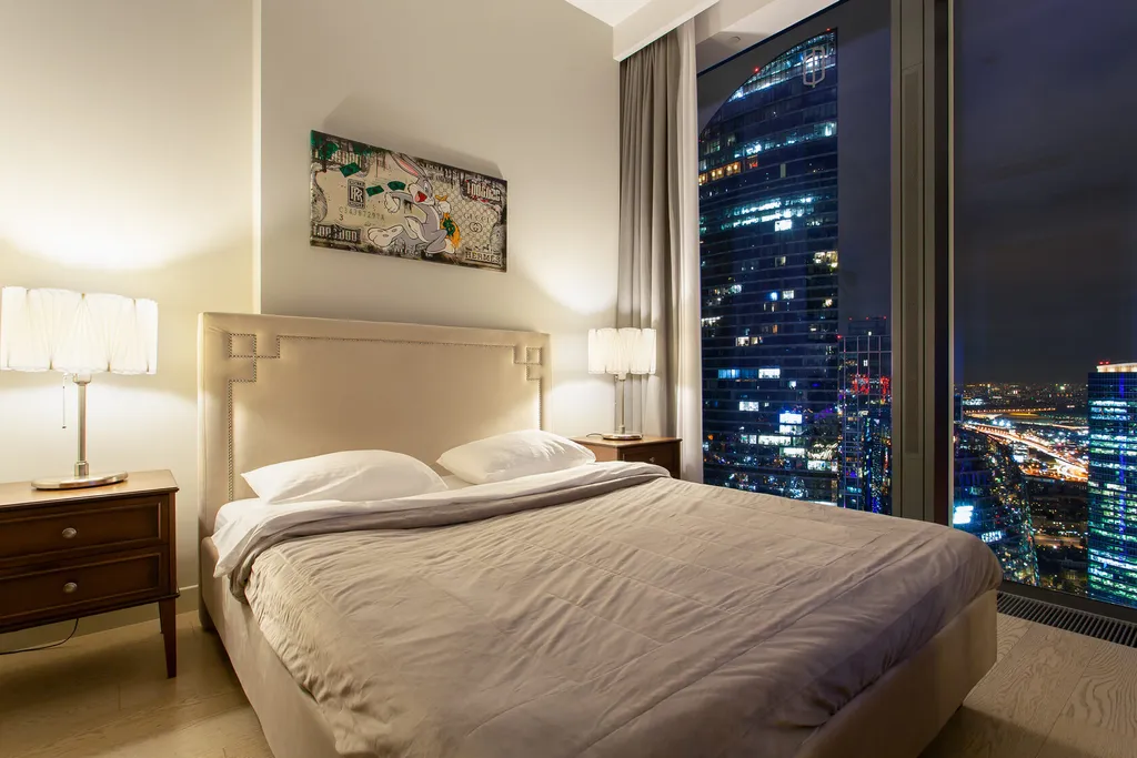 62 этаж, вид на Башни, Лужники, Парк победы