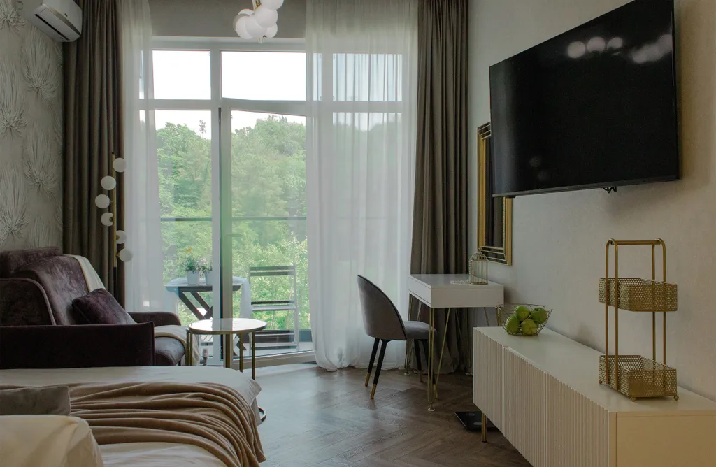 Уютная квартира-студия рядом с морем Аллея Парк