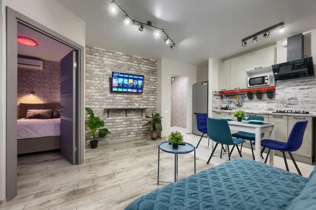 Шикарный 2-комнатный апартамент Loft Studio возле ТЦ Волгомолл