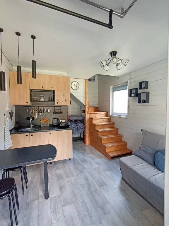 Коттедж Четырехместная половина дома Зима — Архыз