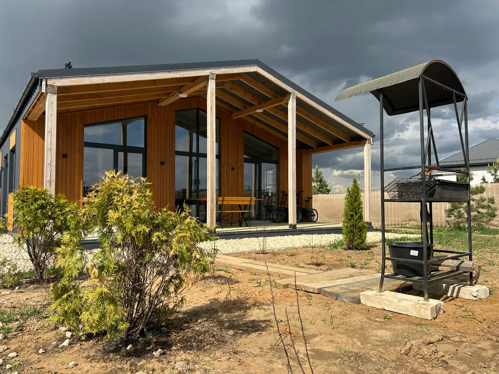 Эко-дом у озера с чаном, сауной и бильярдом