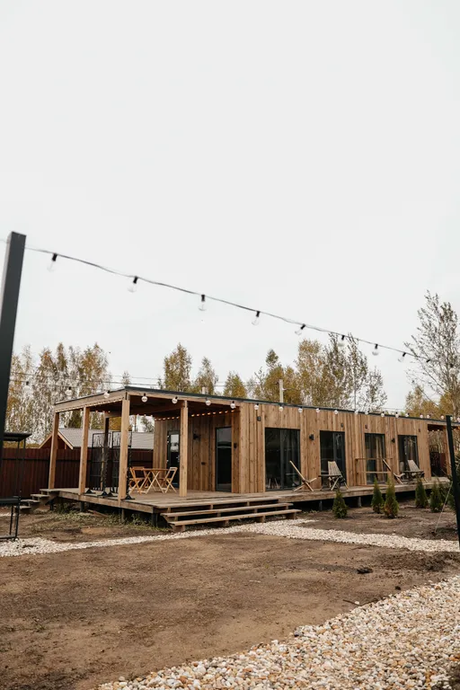 Коттедж Уютный глэмпинг для компании (6 отдельных домиков + территория) — Конаково