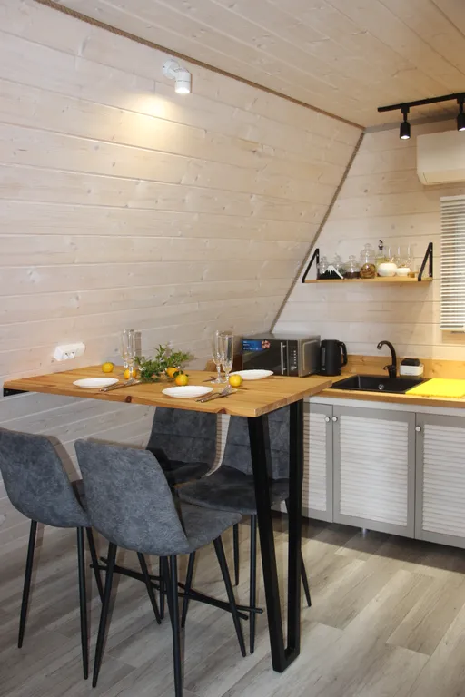 Spa-отдых в гостевом доме в стиле A-frame с отдельным двориком