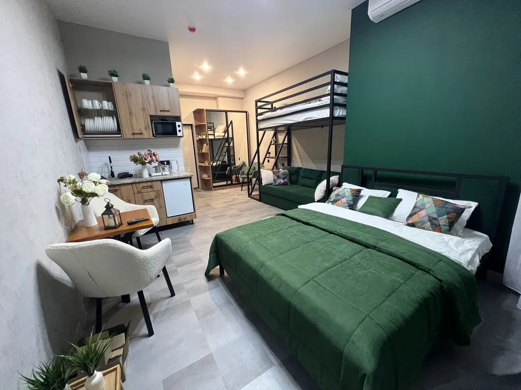 Квартира Уютная студия с видом на горнолыжный комплекс — аренда посуточно в Ханты-Мансийск