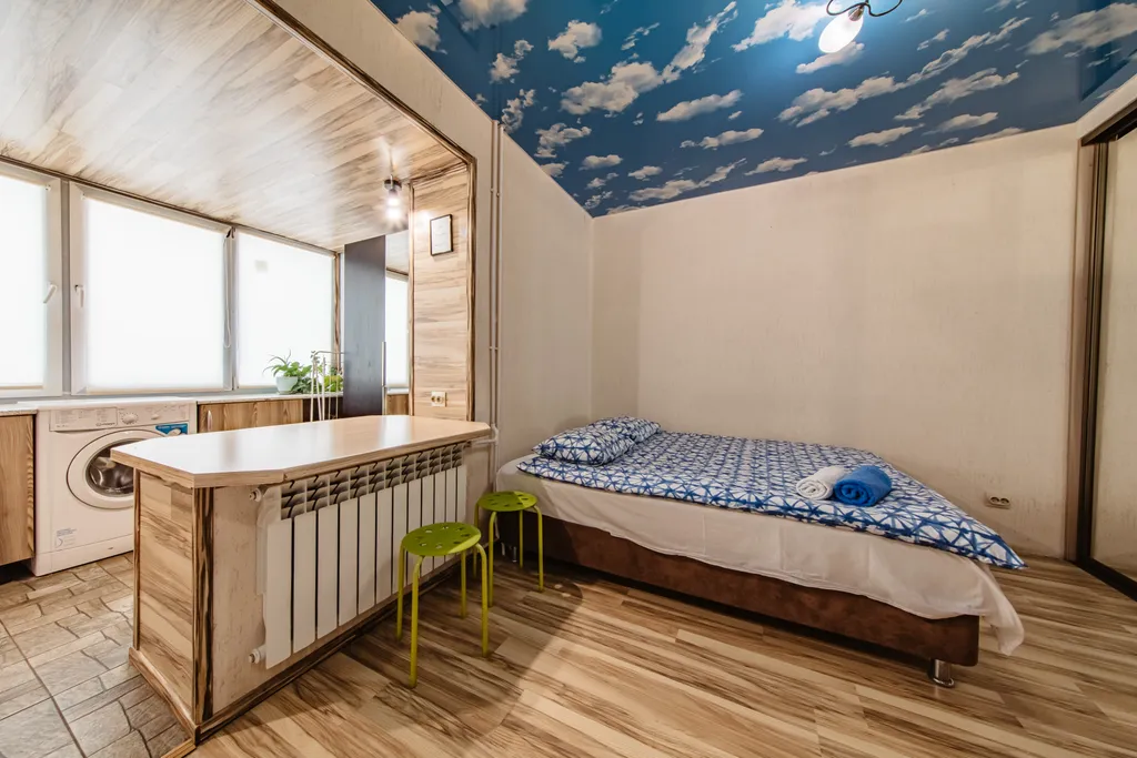 Студия 4 в новом доме, с закрытой парковкой, беседкой и мангалом