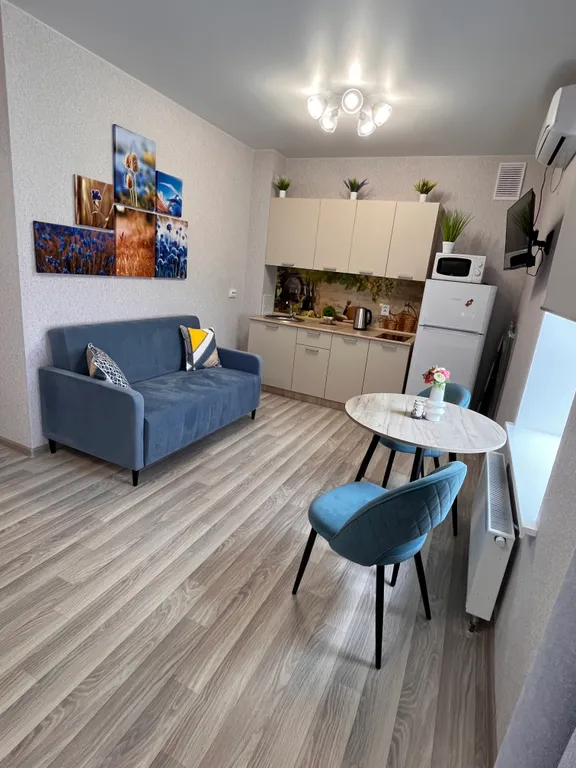 Квартира Квартира Невероятно уютная новая студия с красивым видом на реку и город — Волгоград