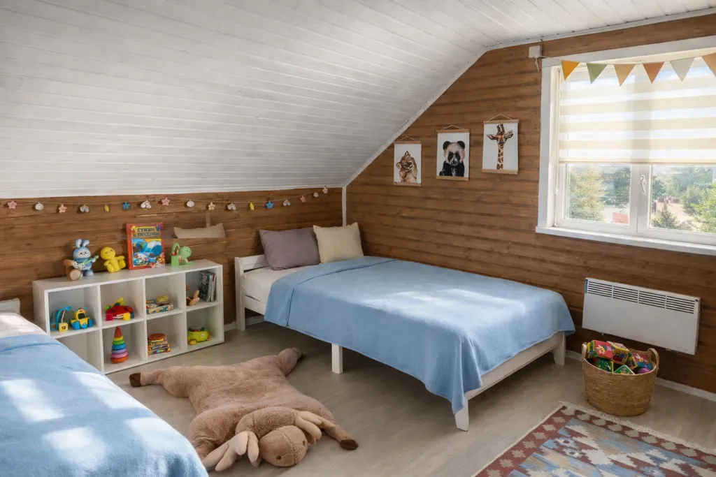 Просторный домик для семейного отдыха вблизи леса