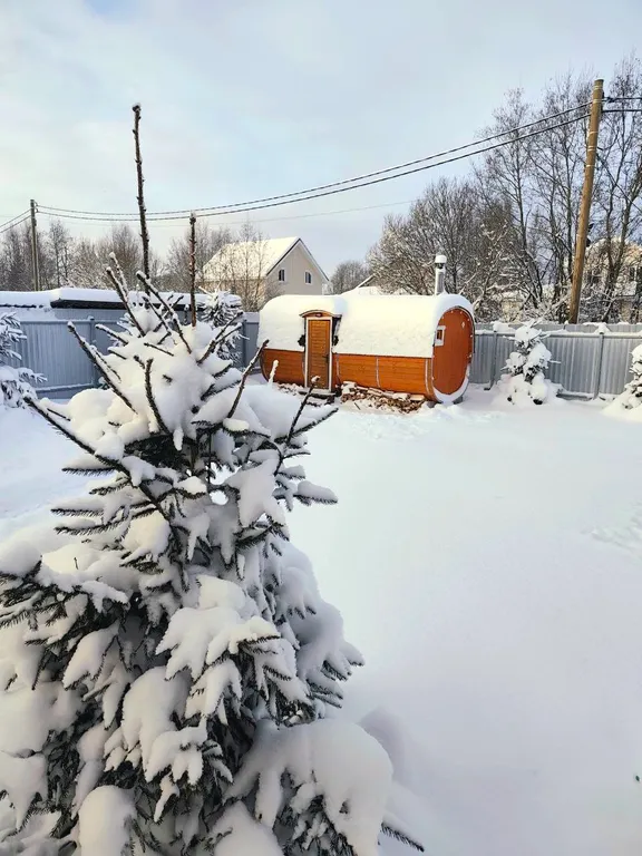 Коттедж Коттедж Шалаш с русской баней и банным чаном — Снегиревка