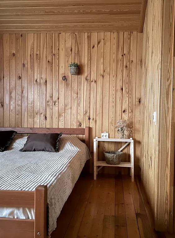 Большой коттедж с камином Гнездо