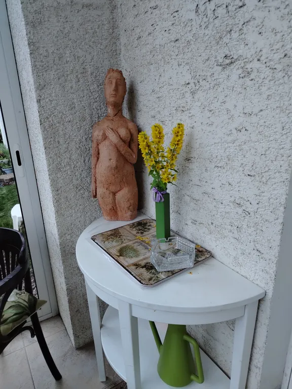 Уединенная часть дома с садом и барбекю