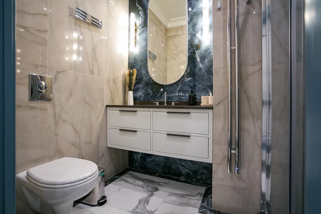 Апартамент с панорамой на море с террасой и 2 санузлами