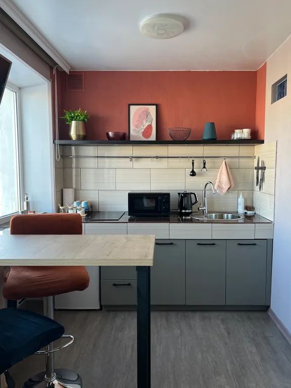 Студия с видом на вулканы в отличном районе города