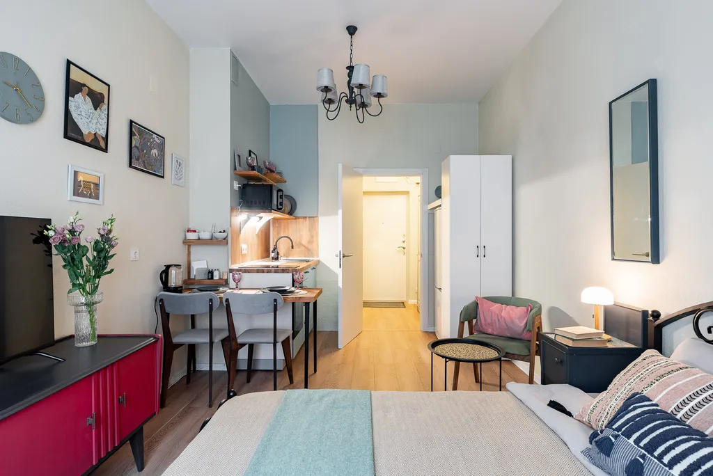 Квартира Дизайнерская квартира-студия — Колпино