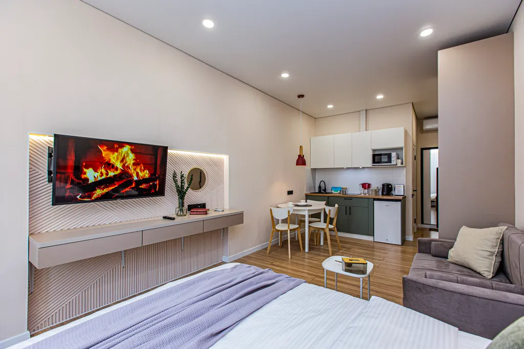 Квартира Студия 1 с шикарным видом и лоджией ЖК Еstet — Алматы