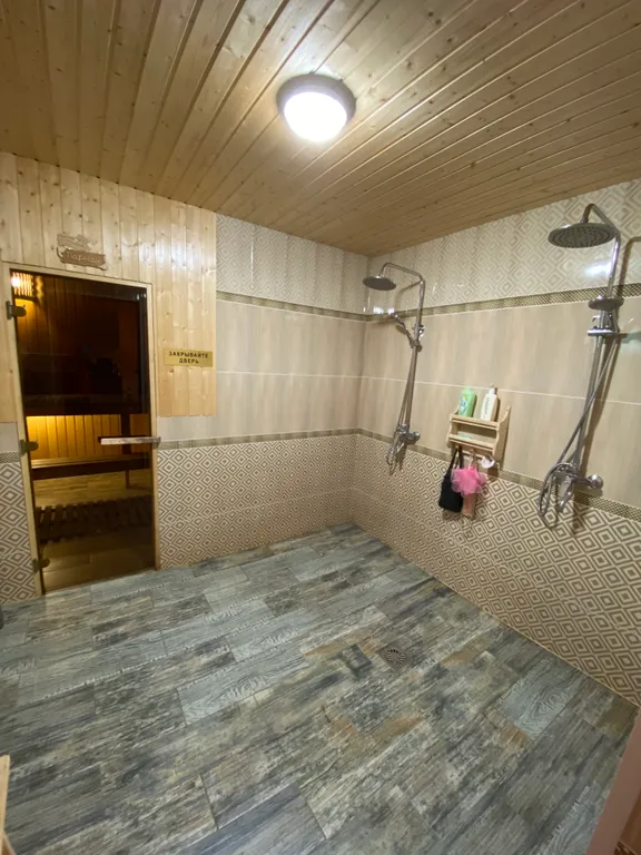Домик с русской баней на дровах + сибирский банный чан
