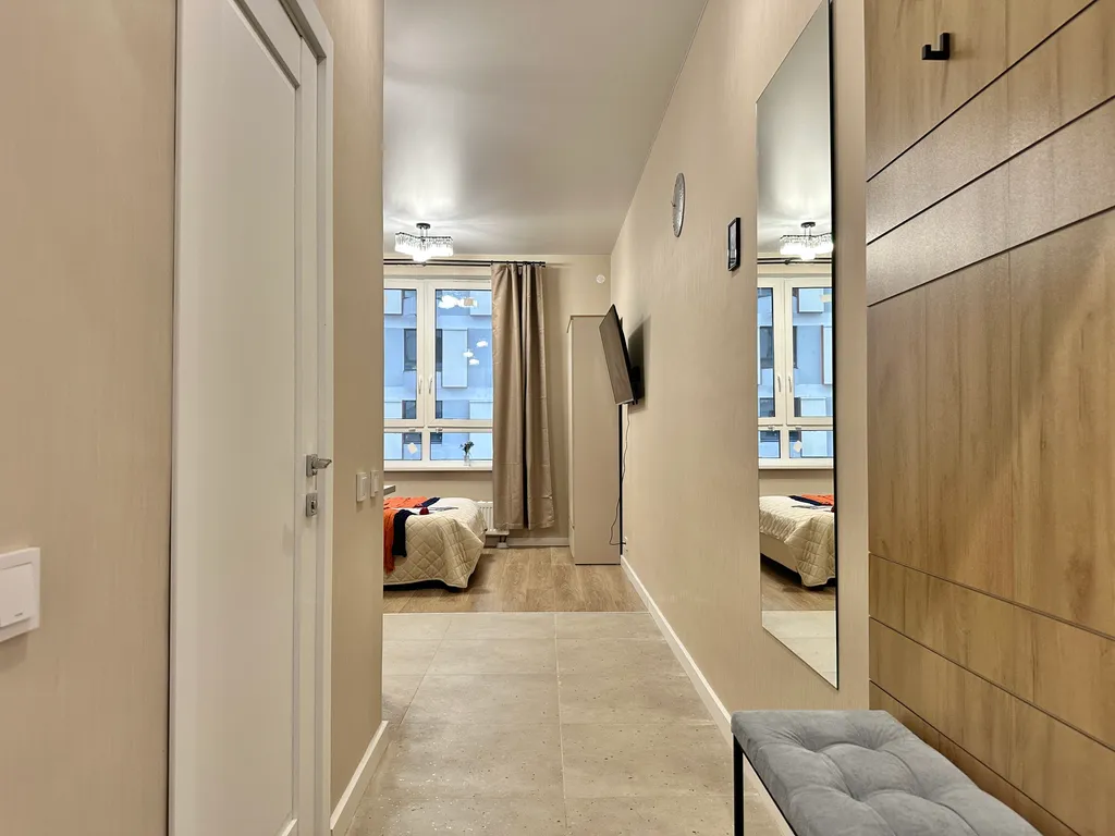 Студия у метро Потапово в новом ЖК, без оплаты за уборку