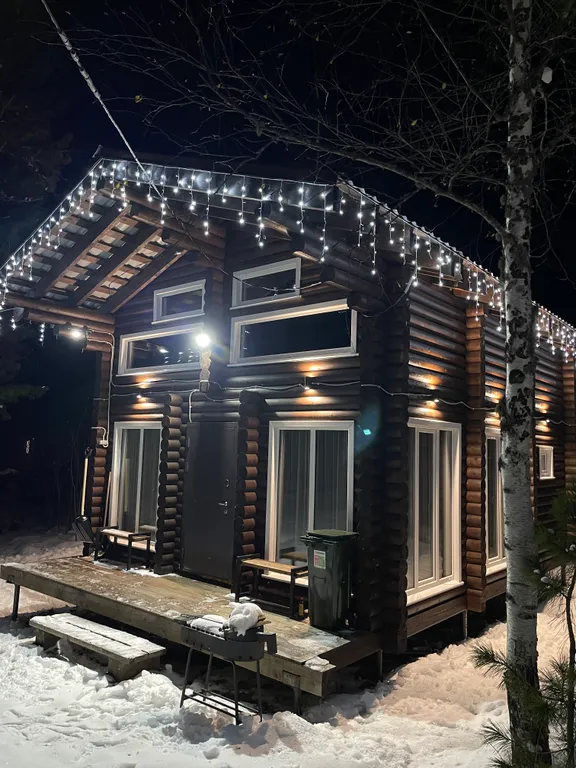 Коттедж Комфортабельный дом из бревна с 2мя спальнями — аренда посуточно в Шерегеш