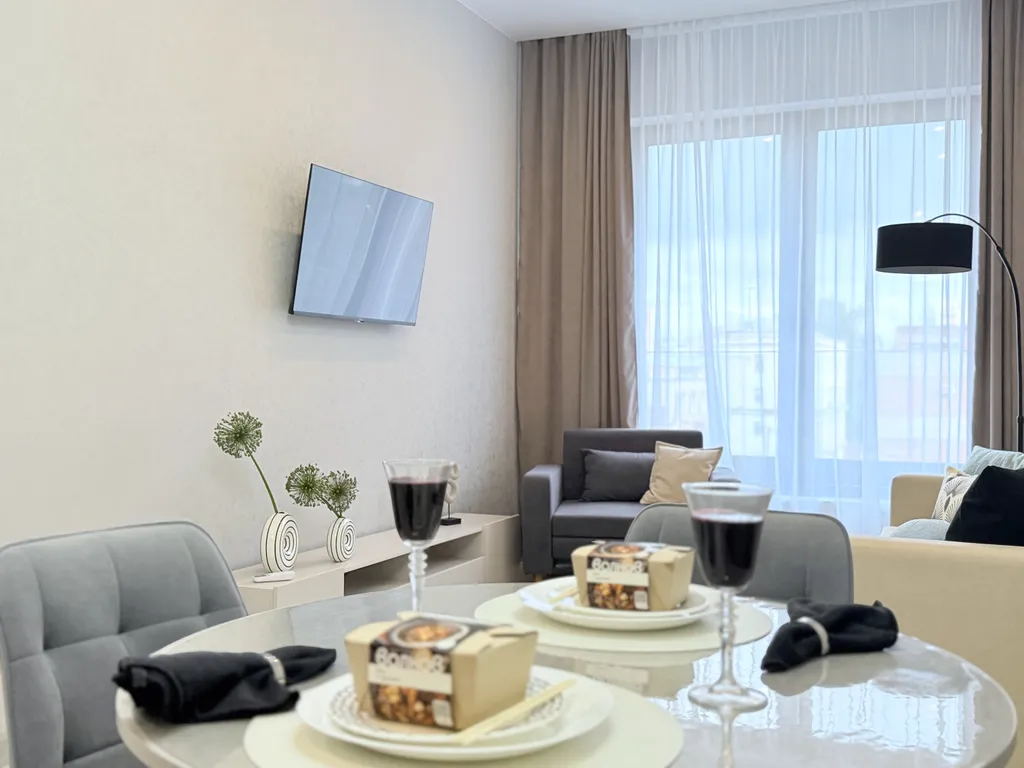 Квартира для семьи в жк с колоннадой и фонтанами