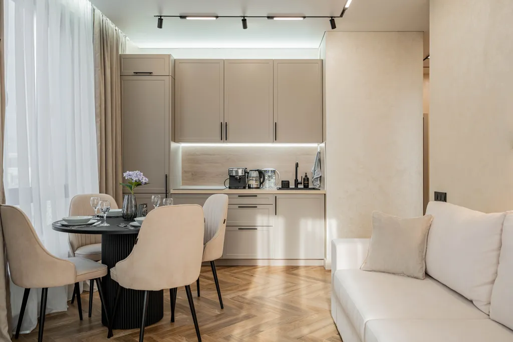 Апартаменты с видом на Кремль у аквапарка с парковкой