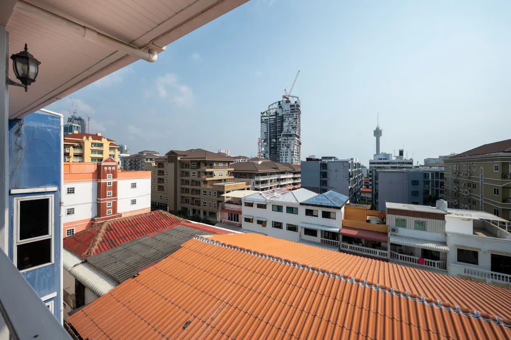 Квартира с одной спальней видом на город