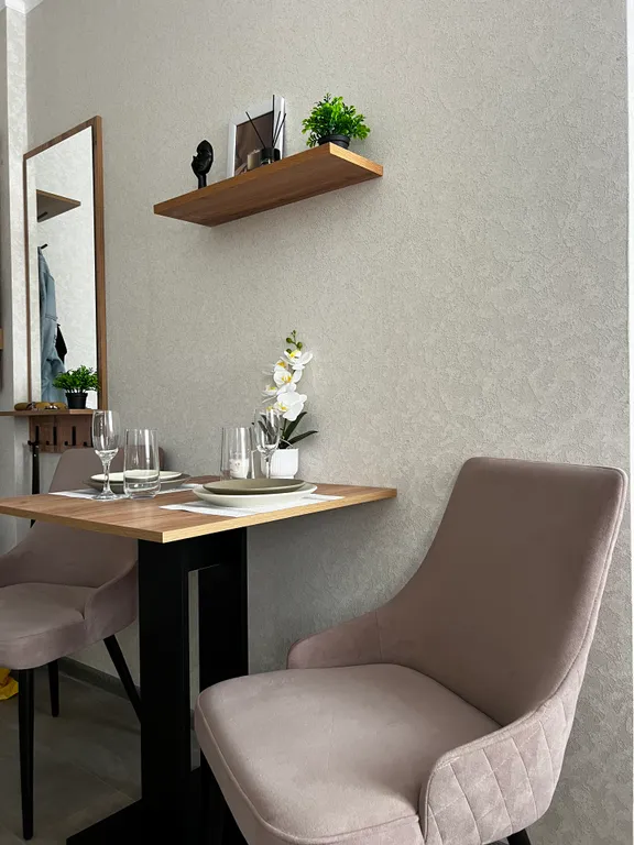 Стильная новая студия с повышенным комфортом и белоснежным бельем