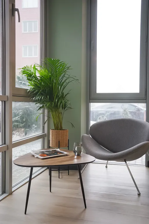 Квартира Квартира Современная студия Оранжевая с балконом — Калининград