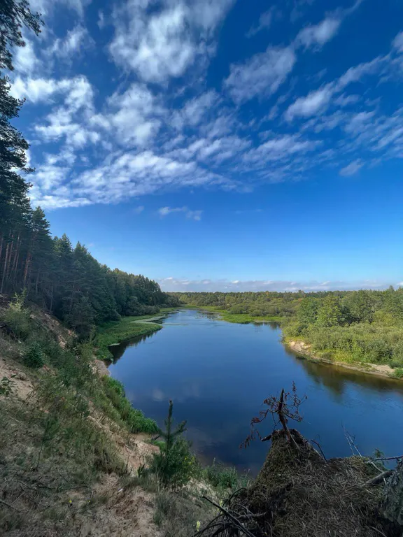 Дом-баня на высоком берегу Березины