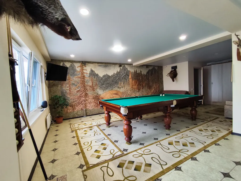 Шикарный дом с сауной и бильярдом.