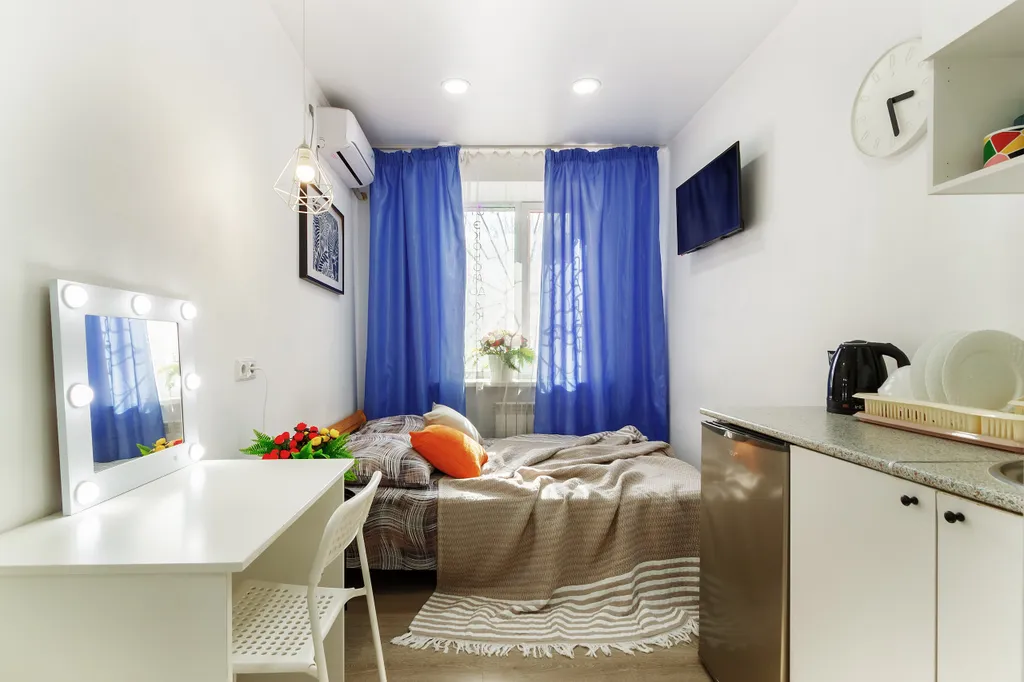 Уютная студия с кроватью