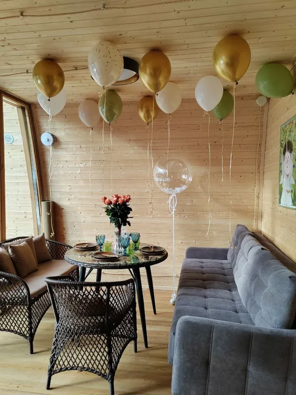 Лесной теремок с горячей купелью