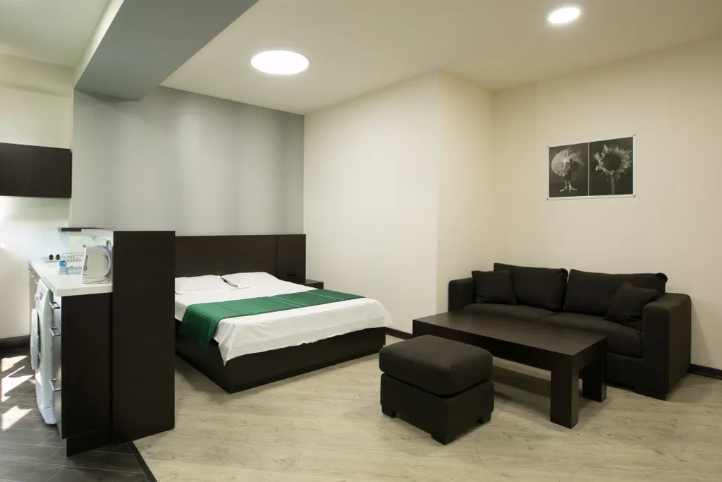 Квартира Студия в новом доме с консьержем в самом сердце города — аренда посуточно в Ереван