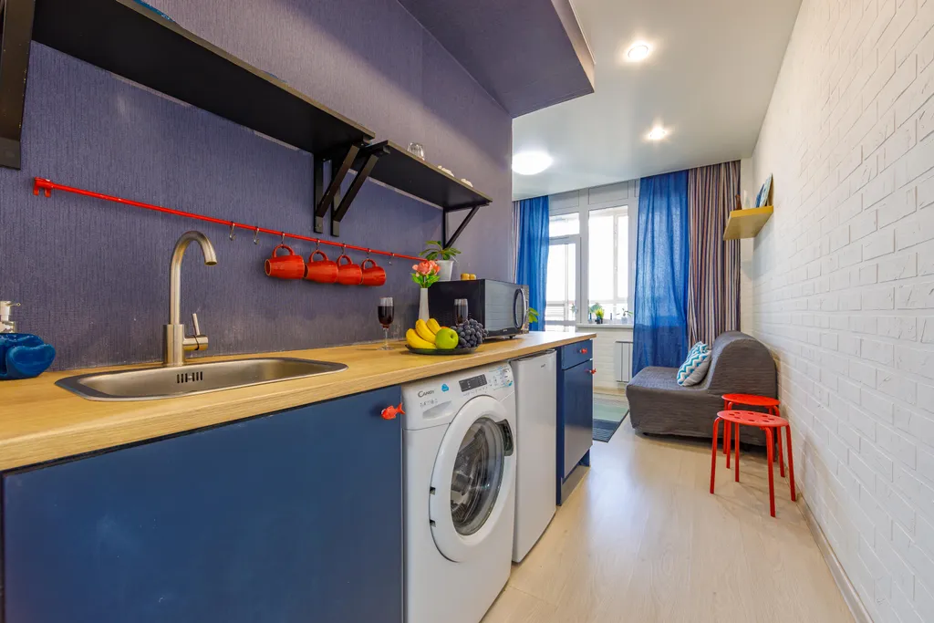 Апартаменты с видом на город рядом с метро