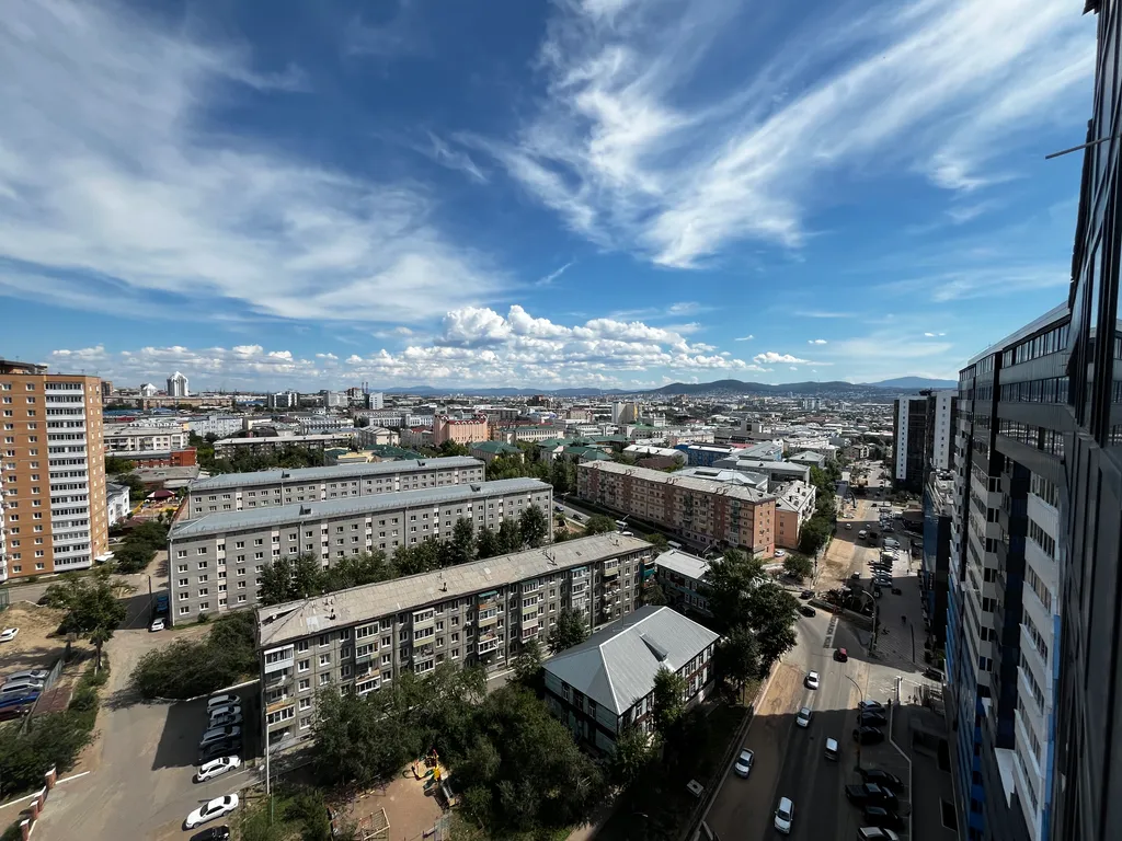 Студия в центре с видом на город, не берем оплату за финальную уборку